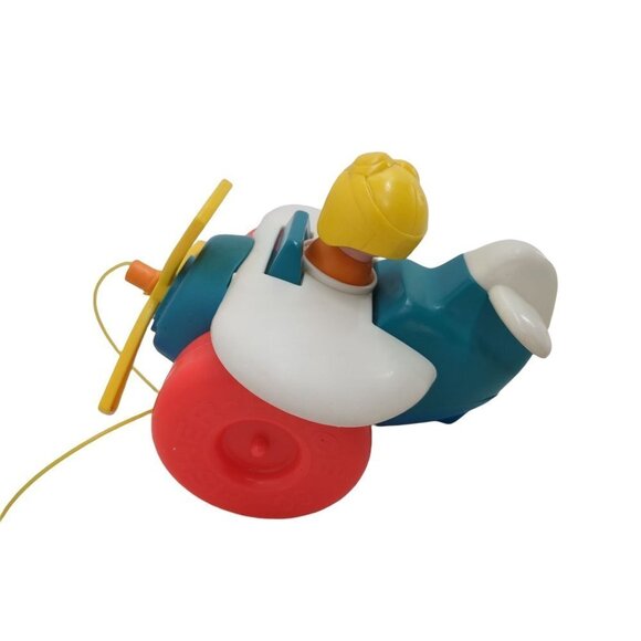 Vintage Fisher‎ Price Airplane Pull Toy Original String 1980 - Picture 4 of 8